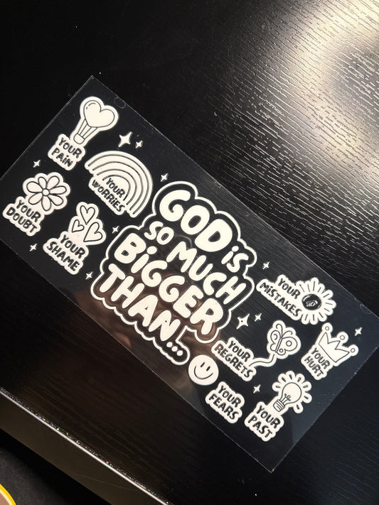 God is so much bigger than…