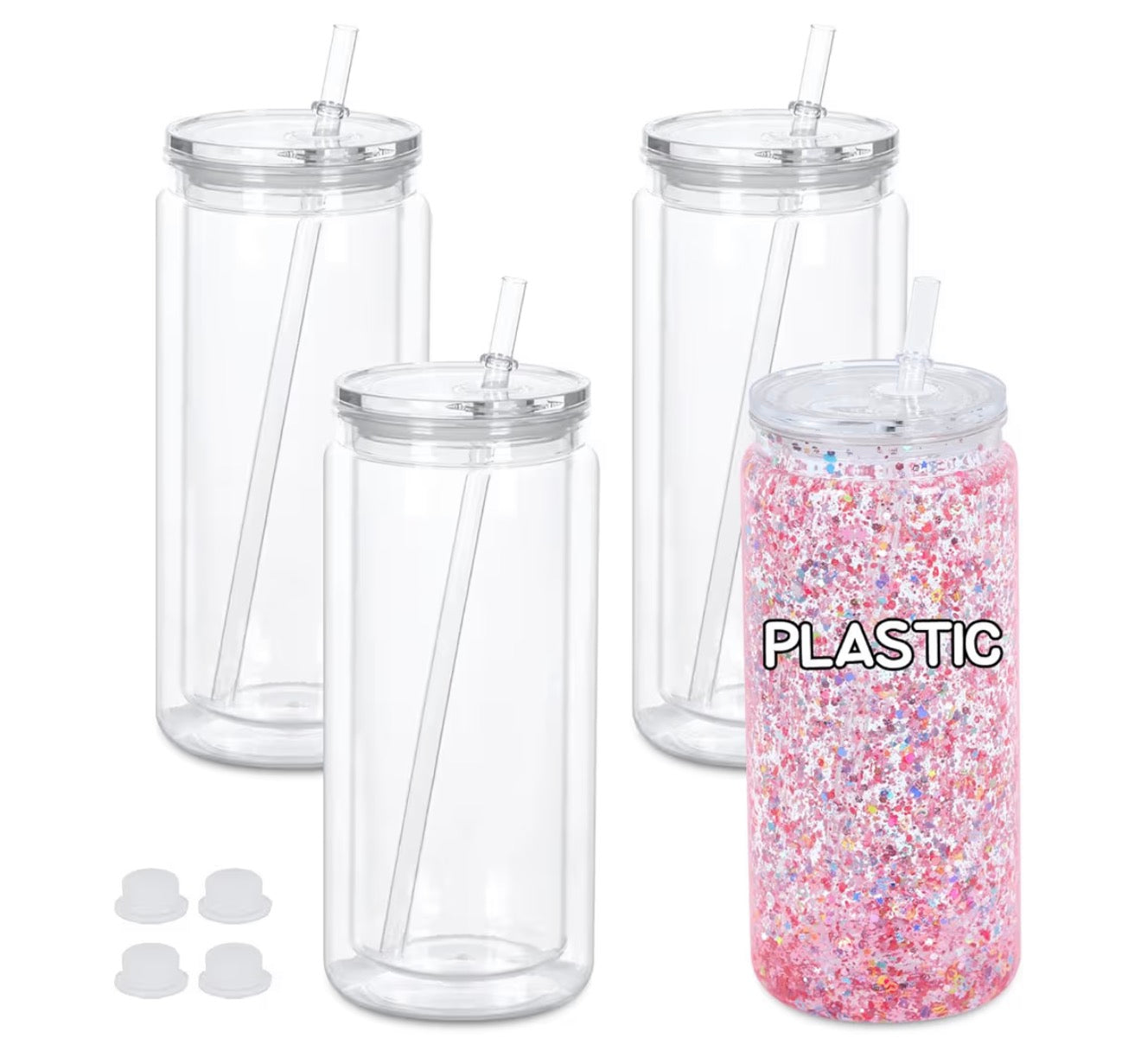 20 Oz clear lid