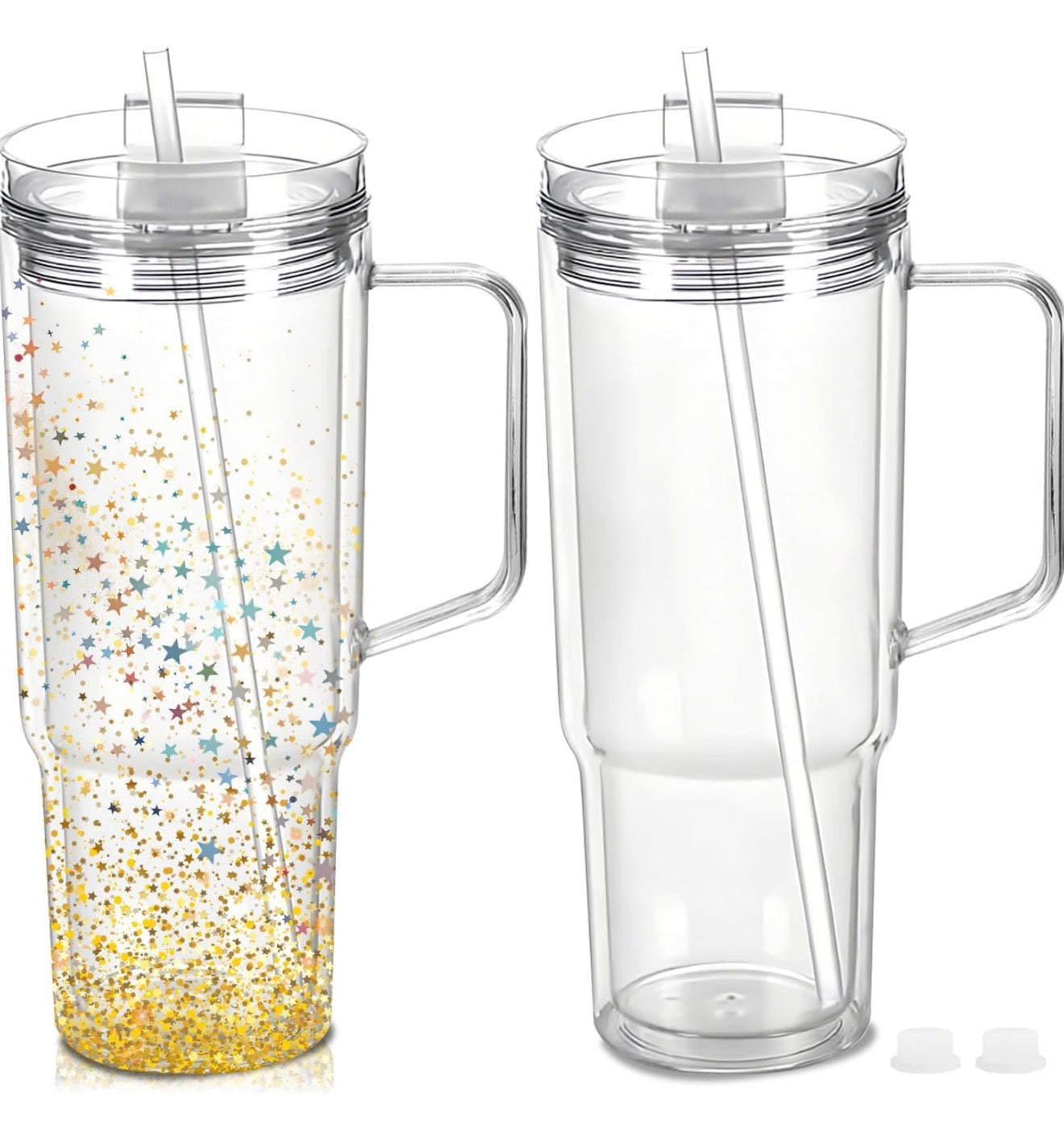 40 Oz clear lid